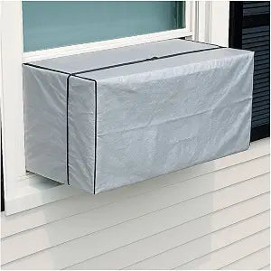 Window Air Conditioner Cover 18" x 27" x 16"  Outdoor Winter AC Cover for 5,00010,000 BTU Units  Waterproof Vinyl with Straps  Blocks Cold Drafts & Dust  Dependable Industries
