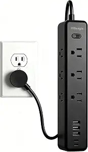 Power Strip Desktop Extension Cord with Multiple Outlets USB C Charge Ports