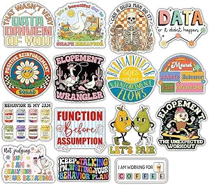 (15Pcs-3in) Board Certified Behavior Analyst BCBA Sticker Pack, Registered Behavior Technician ABA RBT Sticker, Psychologist Therapist Gift, Decor For Laptop Tablet Water Bottle Helmet Vehicles