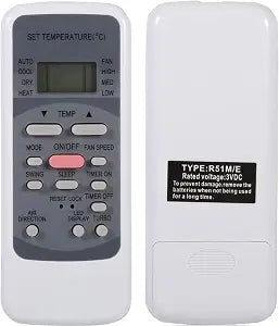 Universal Remote Control Replacement for Midea Air Conditioner (Type: R51M/E)