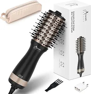 Aima Beauty Small Auto Dual Voltage Hair Dryer Brush with Cool Shot 2 Inch