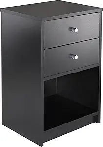 Winsome Ava model name Accent Table, Black, 15.8 x 12.7 x 23.7 inches