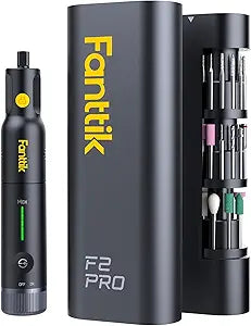 Fanttik F2 PRO Cordless Rotary Tool Kit Strong Magnetic Motor, Revostor Hub, 5 Variable Speed, 25000 RPM, 55 Accessories, for 3D Printed Sanding, Polishing, Drilling, Carving, Cutting DIY Craft