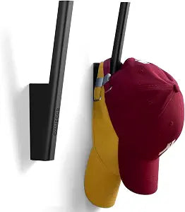 Ozueccr Hat Rack for Baseball Caps  Wall Mounted Vertical Hat Holder, Multi-Purpose Wall Hook, Closet Cap Organizer, Sturdy Compact, Easy to Install