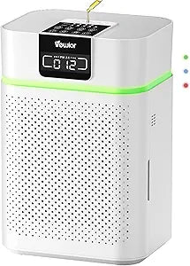 Air Purifier for Home 1800 Ft┬▓ Coverage, PM2.5 Monitor & Air Quality Light, Large Bedroom with Essential Oil Diffuser, 15dB Sleep Mode, Timer & Child Lock, Pet Dander Wildfire Smoke Odor Dust Pollen