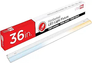 UltraPro 36 inch Hardwired Under Cabinet Lights, 3 Color Settings - 2700K/4000K/5000K - Warm White, Cool White, and Daylight, Under Cabinet Lighting, Dimmable Under Counter Lights for Kitchen, 45369