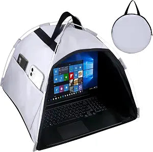 HoYiXi Universal Laptop Sun Shade and Privacy Foldable Shield Working Outdoor Travel Sun Shield for 13-16 inch MacBook Air Pro Dell Asus PC,(Have patents),Grey