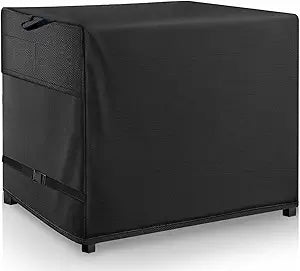 Outdoor Bar Height Dining Set Cover Suitable for 76 * 34 * 42" Patio Wicker Bar Dining Set Black- Waterproof Patio Bar Height Table and Chair Cover