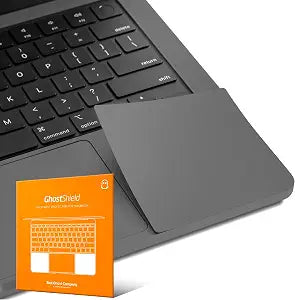 UPPERCASE GhostShield Premium Palm Rest Protector Skin Cover Set, Scratches and Wear Protection, Compatible with MacBook Pro 14" 2021 2023 M1/M2/M3 Pro/Max, A2442 A2779 A2918 A2992 (Space Black)