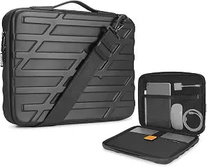 NIDOO 16 inch Laptop Sleeve Carrying Case Computer Bag Shockproof Hardshell Handle for 16" MacBook Pro M4 M3/ Lenovo ThinkPad E16 Gen 2/ L16/ 16p /15" Dell Latitude 5540 HP Samsung