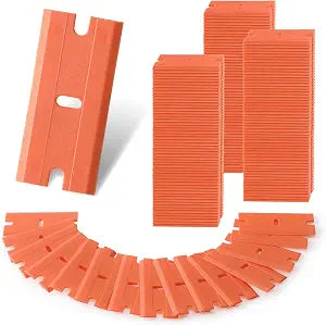WORKPRO 200 Pack Plastic Razor Blades, Double Edge Scraper Refills