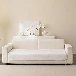 Easy Clean Couch Cover for Dogs,Non Slip Sofa Covers Washable for 3 Cushion Couch Sofa Sectional Sofa Slipcover, Furniture Protector (1 PCS 36"x70" White)