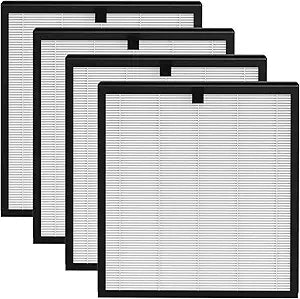 4-Pack MR5866 Replacement Filters Compatible with MORENTO MR5866 Purifier-Version White