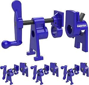 1/2 Inch Heavy Duty Pipe Clamps for Woodworking, H-Style Wood Gluing Clamps, Adjustable Pipe Clamp Tool for Furniture, Cabinet Making & DIY Projects (Set of 4)