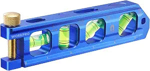 WORKPRO 6.3 Inch Magnetic Torpedo Level, Bubble Level Tool, Aluminium Alloy