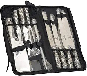 Ross Henery Eclipse 9-Piece Chef Knife Set  Stainless Steel Kitchen Knives with Travel Case