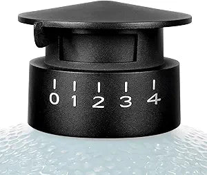 Umbrella Cast Aluminum Cap for Large Green Egg, Split-Type Chimney Top Vent Cover, 5-Position Adjustable Damper Control, Egg Replacement Parts for Large & XLarge Green Egg Ceramic Cap