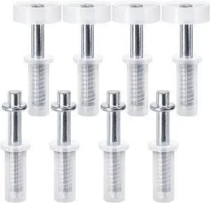 8 Pcs Bi-Fold Door Top Roller Guide Wheel and Top Pivot, Bifold Closet Spring