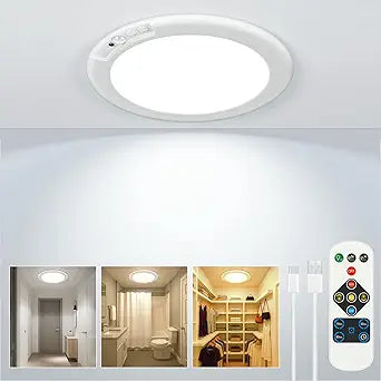 Wireless Closet Lights Motion Sensor Rechargeable Ceiling Light Indoor