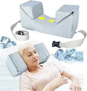 AOSSA Surgery Pillow for Sleeping Upright, Head & Neck Support Positioner for Post Eye, Facial, or Dental Surgery, Recovery Pillow for Back Sleep Training and Face Stability