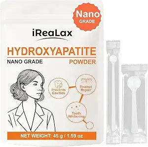 100% Pure Nano Hydroxyapatite Powder 45g (1.59 oz) | Nano Grade unflavored Hydroxyapatite Crystals for Teeth | DIY Formulations | nanohydroxyapatite Bulk