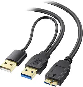 Cable Matters 5Gbps Micro USB 3.0 to USB Splitter Cable, 20 Inches