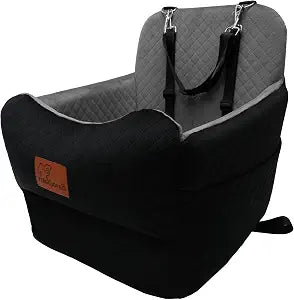 Dog Booster Car Seat for Medium/Small Sized Dogs,Memory Foam and Ultra Soft Fabric Car Pet Bed,Portable Travel Safety and Comfortable Dog Carseat with Washable Removable Cover,Thick CushionM-Blagre