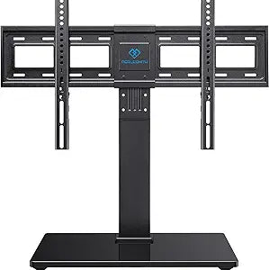 PERLESMITH Universal Swivel TV Stand Legs for 37-75 inch TVs, Height Adjustable Tabletop Mount Holds up to 99lbs, Television Table TV Stands for Livingroom & Bedroom, Universal VESA 600x400mm, PSTVS13
