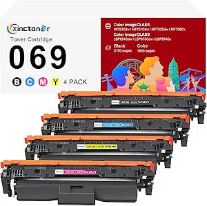 069 Toner Cartridge Set Replacement for Canon 069 069H Toner Cartridges Compatible for Canon MF753Cdw Toner Cartridge ImageCLASS MF751Cdw MF752Cdw LBP674Cdw MF756Cx LBP673Cdw Printer (4 Pack)
