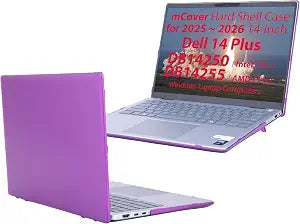 mCover Case ONLY Compatible for 2025+ 14" Dell 14 Plus DB14250 / DB14255 Clamshell Windows Notebook PC (NOT Fitting Any Other Dell Models)- Purple