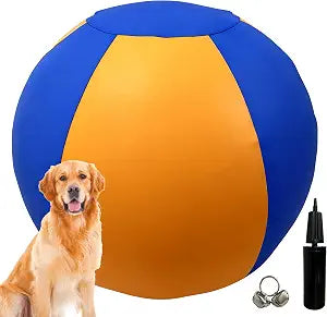 XINYI 25" Dog Herding Ball, for Medium to Large Dogs, Australian Shepherd, for Cattle, for Border Collie, for Blue Heelers, Jolly Ball for Dogs&Horse