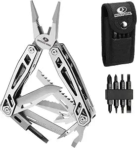 MOSSY OAK 21-in-1 Multitool, Stainless Steel Pliers with Pocket Knife