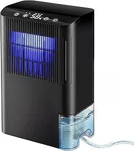 Dehumidifier for Home, Dehumidifier for Basement with Drain Hose/Humidity Display/85 OZ Water Tank/Washable Filter/Auto Shut Off/Ultra Quiet, Small Dehumidifier for Bedroom, Bathroom, RV, Whole Home