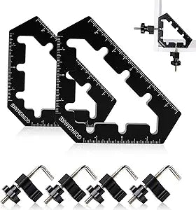 GOINGMAKE Corner Clamps for Woodworking Tools 45 and 90 Degree Clamps Aluminum Alloy Positioning Squares Right Angle Clamps Clamping Squares for Picture Frame Box Cabinets Drawers