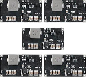 5Pcs TPS61088 5V High-Power Lithium Battery Boost DC-DC Power Supply Module 10A Current 1MHz Switching Frequency Ideal for Portable Devices