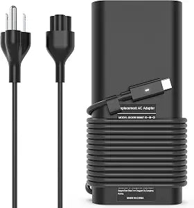 130W USB C Laptop Charger Compatible with Dell Xps 17,Precision 5550 5530 2in1,XPS 15 2in1 9575Latitude 7410 7310 7210 9410 9510 5420 5520 5510 Power Supply Cord