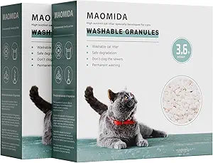 7.2pounds Washable granules can be Used Instead of Cat Genie | Compatible with CatGenie, Can be Used Instead of Cat Genie Pellets