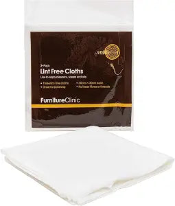 Furniture Clinic Lint Free Cotton Cloths, Multi-Purpose, 3 Pack