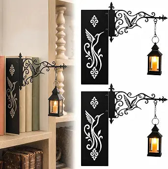 Plman 2PCS Library Lantern Mini Bookshelf Lamp, Warm Light, Metal Material