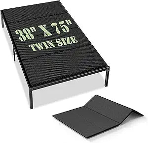 Upgraded S-Curved Rib Bunkie Board Twin Size 38'' x 75' 10mm Heavy Duty Under Mattress Bed Support Slats - Breathable, Noise Minimizing, Moisture Resistant Bunkieboards