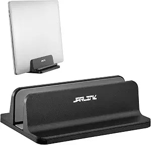 JARLINK Vertical Laptop Stand, Adjustable Aluminum Desktop Holder, Black