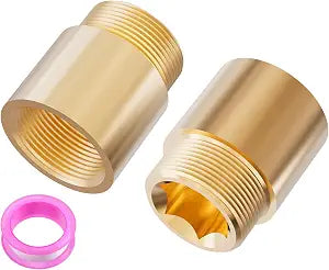 2PCS Shower Head Extension Arm, G1/2 Male-Female, 35mm, Brass