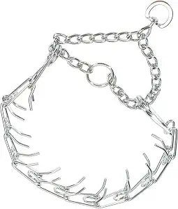 Coastal Pet Titan Dog Prong Training Collar - Rust-Resistant and Prong Metal Training Chain Collar for Dogs - Quality Supplies - 3.3 mm x 20"