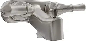Dura Faucet DF-SA110C-SN RV Tub, Shower Faucet Valve Diverter with Classical Handles (Brushed Satin Nickel)