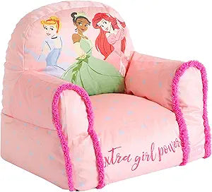 Disney Princess Bean Bag Sofa Chair - Large Size for Kids - Comfortable and Lightweight Plush Furniture - Perfect for Playrooms or Bedrooms
