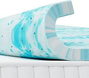2 Inch Mattress Toppers Memory Foam Cooling Gel Infused for Enhanced Comfort, CertiPUR-US Certified Breathable Bed Topper Pad with Support for Sleeper Sofa Couch RV Camper, King
