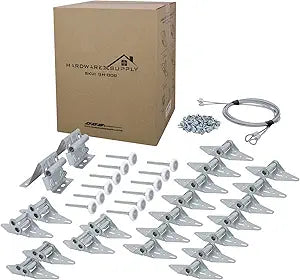 Garage Door Hinge Roller Bracket Hardware Tune Up Kit (8' Height (16'x8' or 18'x8'))