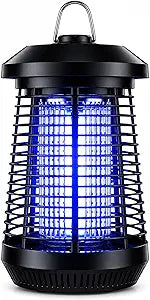 Bug Zapper Outdoor Indoor, 18W Electric Mosquito Zapper 4200V, UV Light Fly Killer Insect Trap for Mosquitoes, Flies, Gnats, Wasps, Waterproof for Patio Backyard Garage Home
