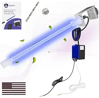 BioShieldUV┬ 18W 24V HVAC UV Light Air Purifier Bulb Magnetic Holder Powered by HVAC Ballast - Air Filter UV Lamp for Air Conditioner, UVC Light for AC Air Conditioner (18W-AC)