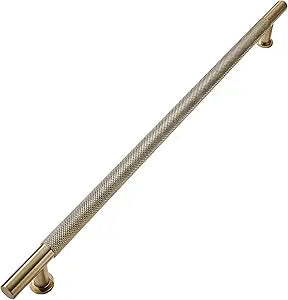khtumeware 1 Pack 24 Inch(610mm) Soild Knurled Appliance Pulls Antique Champagne Bronze Cabinet Pulls Drawer Pulls Kitchen Hardware Kitchen Handles for Cabinets Cupboard Handles